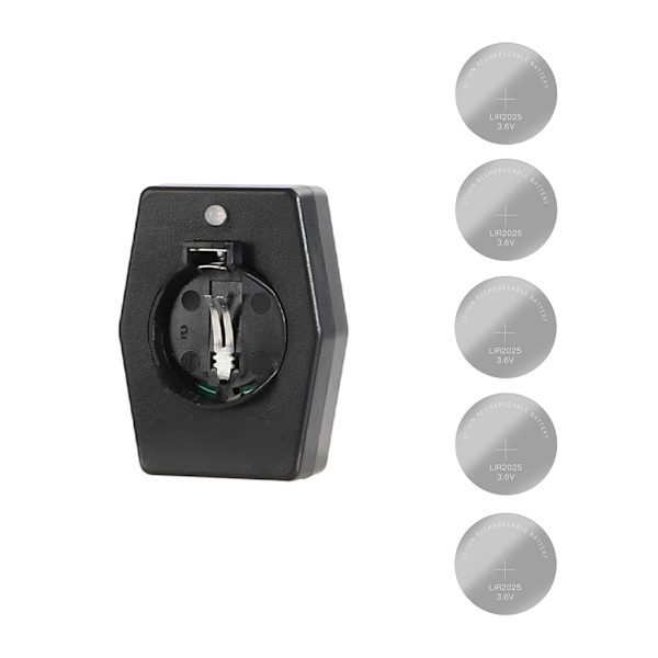 5 kpl Ladattavia Nappiparistoja Type-C Laturilla - Lataussovitin LIR2032, 2025 ja 2016 Paristoille 0.05 0.05 Charger and LIR2032
