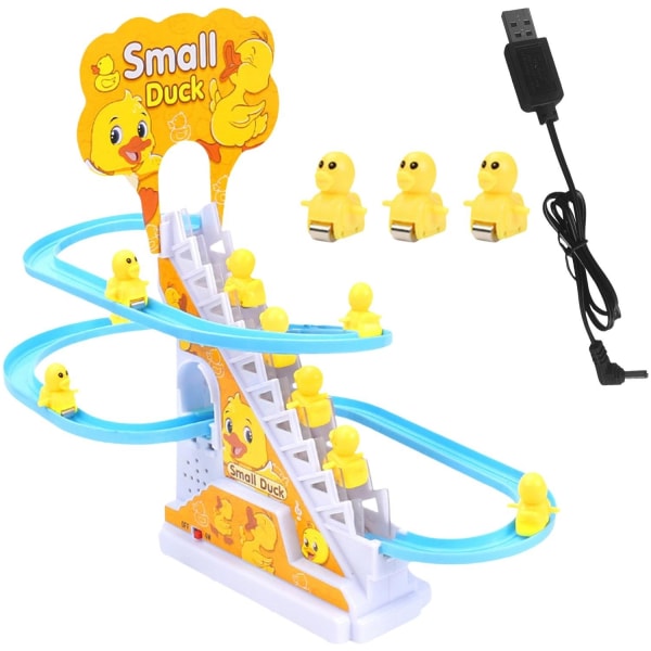 Liten gul anka klätterleksaker Pussel Pedagogiska leksaker gör-det-själv barns 3-delade set Yellow Duck