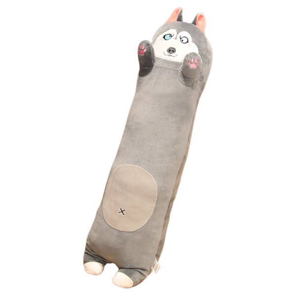 Stor Plysch Shiba Inu Lång Kudde Leksak - 70cm Lat Säng Sovkudde (0.45kg)