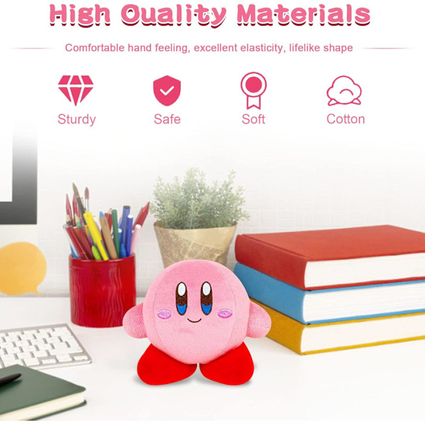 Kirby Plyschleksak Rosa Kirby Gosedjur Plyschleksaker Kirby Docka Kirby Plysch Anime Spel Kirby Mjuk Sovkudde Presentleksak för Flickor Pojkar