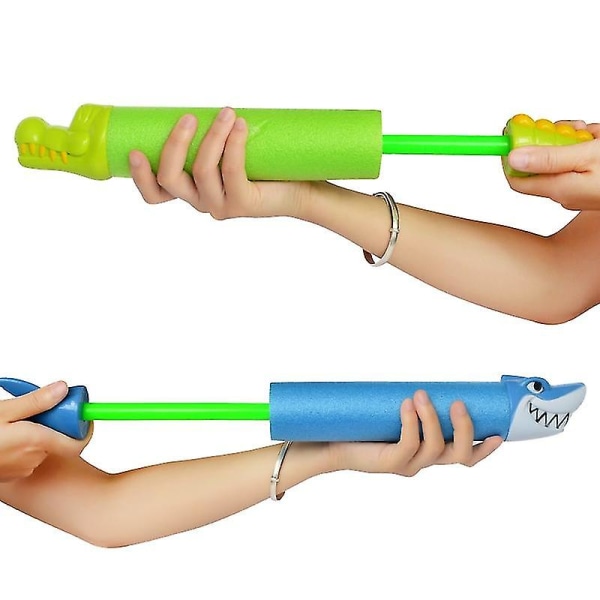 Sommar Vattenpistol Leksaker Pistol Blaster Shooter Utomhuspooler Tecknad Shark Crocodile Squirter Leksaker för barn Ks3 Green Crocodile