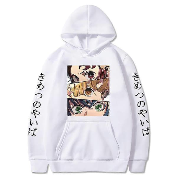 {YM}Demon Slayer hettegenser unisex Rosa Pink M