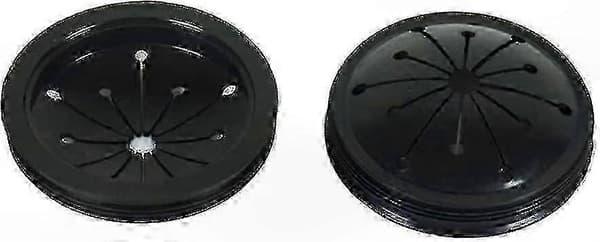 Sæt med 2 stænkskærme til affaldskværne, bortskaffelsestilbehør til sort affald Plastic Basin Plug