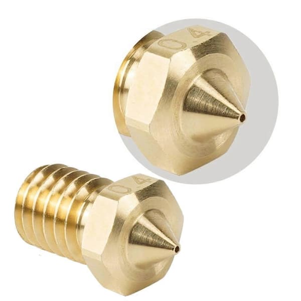 3D Printerdyse til 1.75/3mm Filament E3DV6 High Flow Clone CHT Tip Dyse Messing Printhoved Dyser 0.4mm 0.6mm 0.8mm 0.4mm