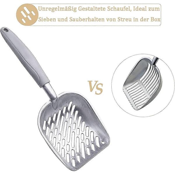 Kattesandspade, aluminiumslegering