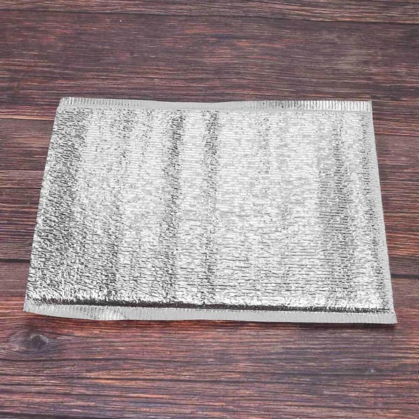 50 stk Lunsj Kjølepose Isolasjon Folding Picnic Bærbar Ispakke Mat Termisk Pose Matlevering D Silver