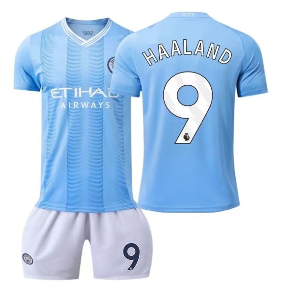 23-24 Manchester City Home Shirt Kit - Fotbollströja Kit - Utomhussport Snabbtorka skjortor Vit 9 16