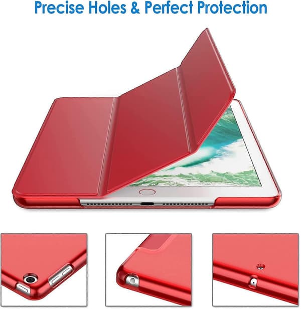 Etui for iPad (9,7-tommer, 2018/2017-modell, 6./5. generasjon), Smart Cover Auto Wake/Sleep Red