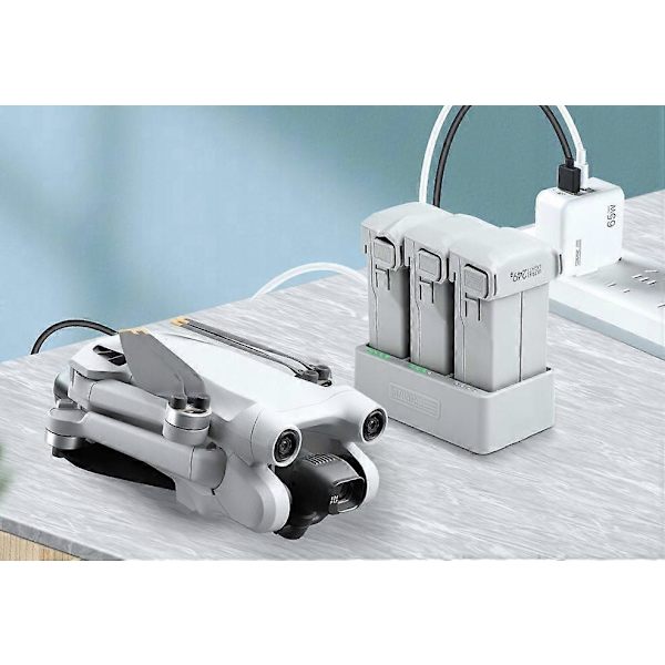 Hubbladdare för DJI Mini 3 / Mini 3 Pro / Mini 4 Pro 3-batteridrönare