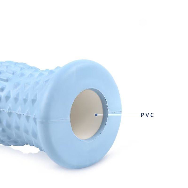 1 st Fotmassage Roller Yoga Pilates Massager (blå)