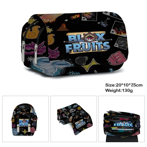 3D Nyt Produkt ROBLOX Spil Blox Fruits Studenter Mode Trend Rygsæk Tegneserie Stor Kapacitet Skuldre Udendørs Taske Skoletaske pencil case-2