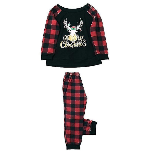 Jul Far Mor Barn Kläder Topp+byxor Julpyjamas För Familj Matchande Outfit Julpyjamasset Baby Sparkdräkt Familjeset Mother L