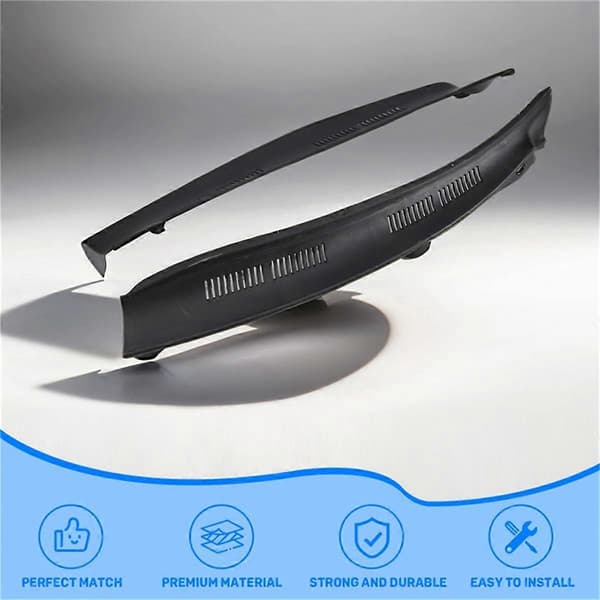 1 par främre vindrutevisare Cowl Screen Trim för E-klass W210 E300 E320 E430 1996-2003 A2108310958 A2108311058 Black