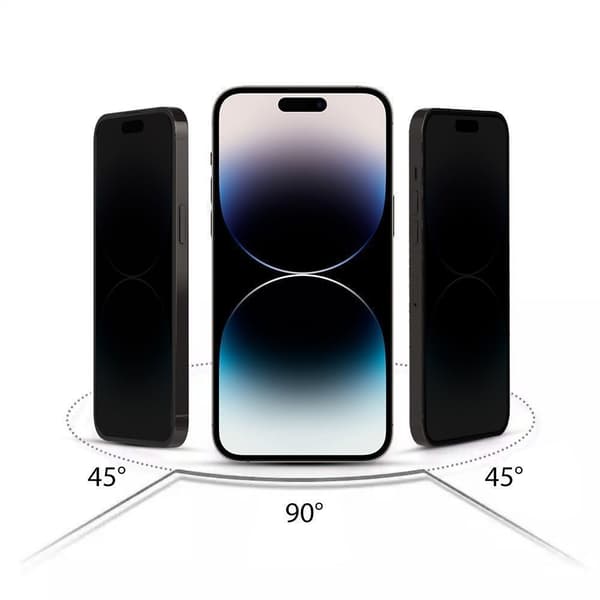 HOFI iPhone 16 Pro 2-PACK Näytönsuoja Anti Spy Pro+ Privacy 90