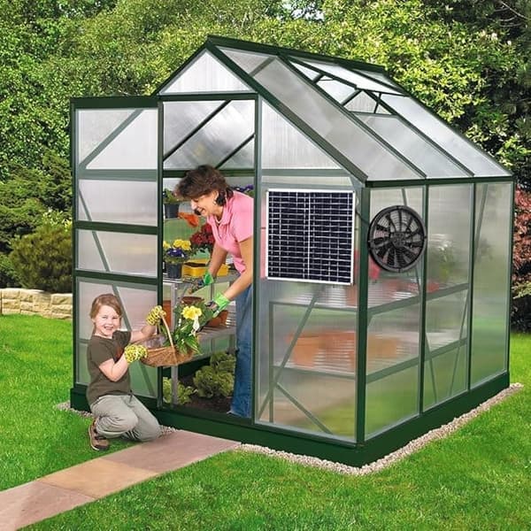 Solcellsdriven ventilationsfläkt 100W – Solcellsdriven frånluftsfläkt för växthus och takventilation