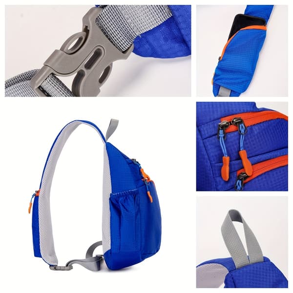 Messenger taske, let og foldbar Fluorescent Green