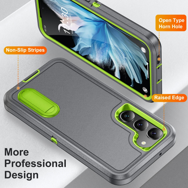 Anti-støv Støtte Fallbeskyttelse Deksel for Samsung Galaxy S23 Ultra 5G S 23 Plus S22 Ultra A54 A14 A13 A53 A04S 2 I 1 Veske Gray for Galaxy A04S