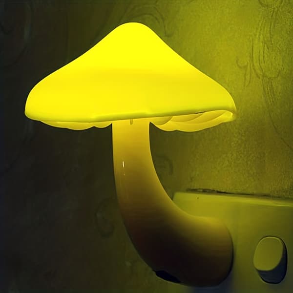 Fantasy Svampe Lampe, Nat Sensor Lampe Warm Light