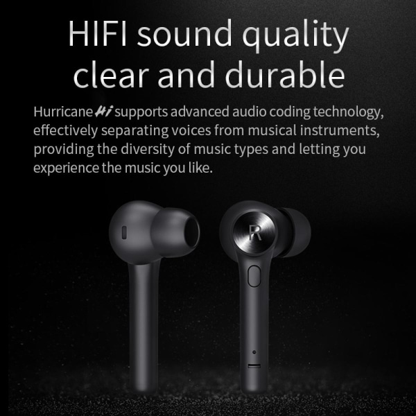 Trådlösa hörlurar Bluetooth-aktiverade sportstereo hörlurar Trådlösa hörlurar Inbyggd mikrofon