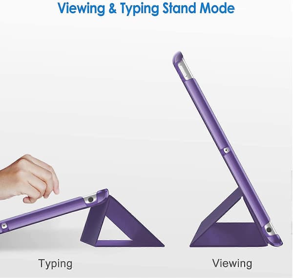 Etui til iPad (9,7 tommer, 2018/2017 model, 6./5. generation), Smart Cover Auto Vågn/Sov Purple