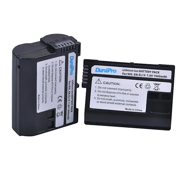 1900mAh EN-EL15 EN EL15 Uppladdningsbart Kamerabatteri För Nikon D600 D610 D600E D800 D800E D810 D7000 D7100 D750 V1 MH-25
