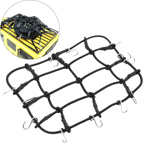 Dekorativ bagasjenett 73X60MM1/241:24 forhold med krok Trawrics deler svart