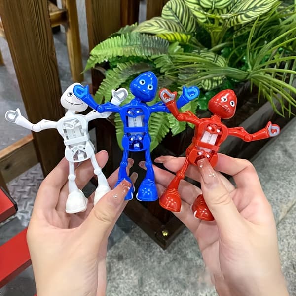 1 st Vindkraftsdriven Leksaksrobot Som Dansar, Udda Leksak Som Gör Splitter Blue