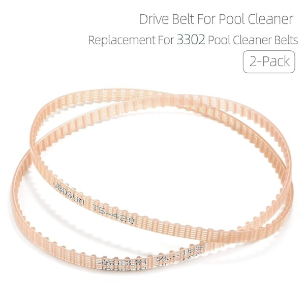 Drivremmar för Poolrengörare Ersättning För Aquabot Delar 3302 A3302pk Remmar - 2-Pack