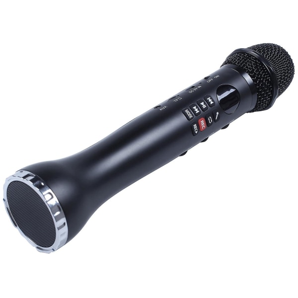 2x professionell musikalisk mikrofon Trådlös högtalare Bärbar Bluetooth mikrofon för handhållen kond