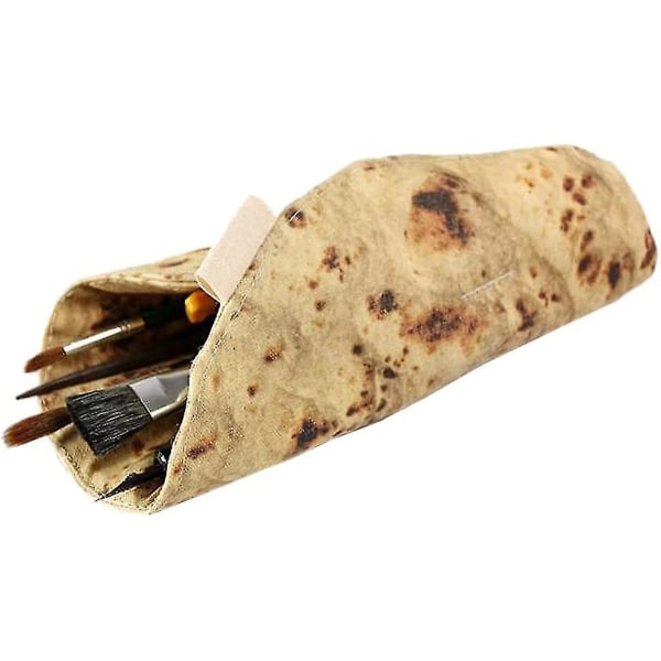 1 bit Creative Tortilla case Burrito brevpapper Pennpåse Pennhållare Case Simulerad mat brevpapper