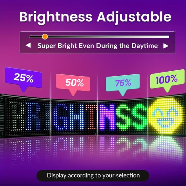 LED pixel blød skærm, programmerbar LED skærm natlampe 16*32 (7*17.3 cm)