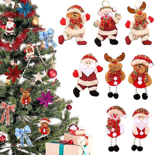 2023 Gott Nytt År Julgransprydnader Gör-Det-Själv Julklapp Jultomte Snögubbe Trädhänge Docka Hängande Dekorationer För Hemmet Noel Natal C