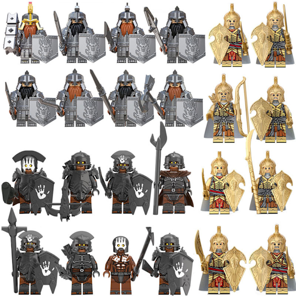 24 Lord of the Rings Byggeklodser Minifigurer Legetøj