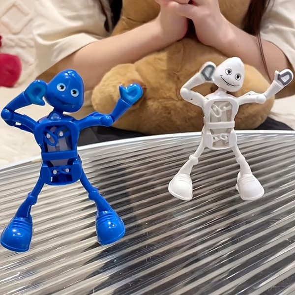 1 st Vindkraftsdriven Leksaksrobot Som Dansar, Udda Leksak Som Gör Splitter Blue