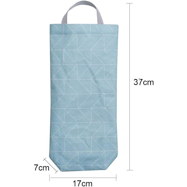 Väggmonterad plastpåsehållare, matkassehållare för kök och kontor (Rektangel) style1 rectangle