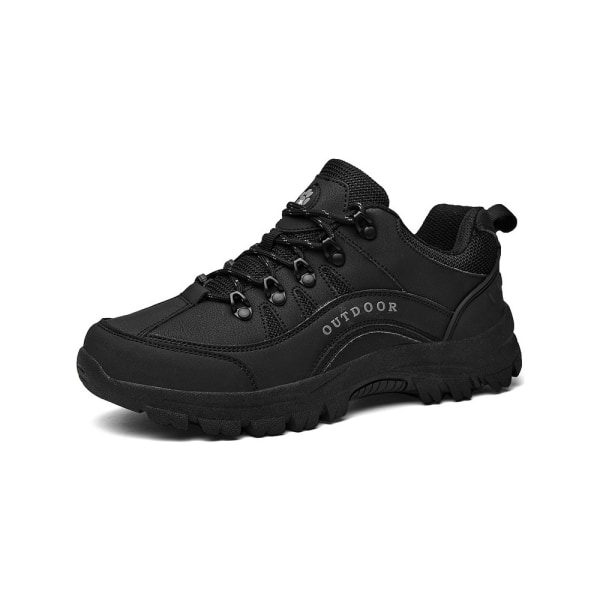 Vandringsskor Herrplattform Outdoor Sneakers Läder Low Top Vandringsskor Crossover Boots Bekväma skor 42-43