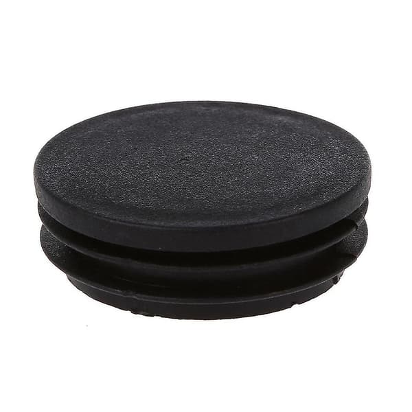 6 X Sorte Plastik 50mm Dia Runde Rør Indsats Hætter Dæksler