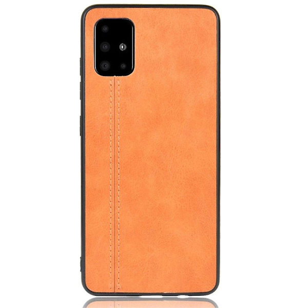 Gul Hybrid TPU + PU Case Kompatibel med Din Samsung Galaxy A71