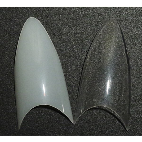 500 st nageltippar stilettformade lösnaglar nageltippar Transparent Transparent