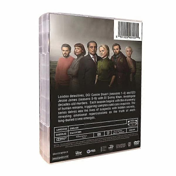 Ny Box Set Unforgotten Säsong 1-6 DVD Engelsk version 12-Disc