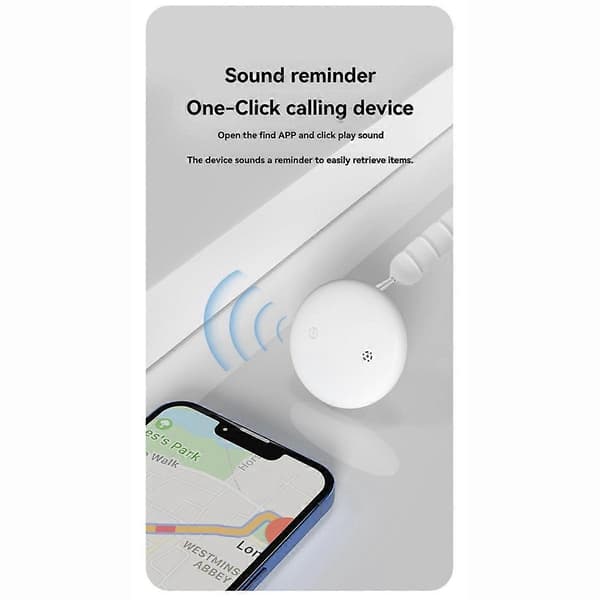 4 STK GPS Tracker Nøglefinder Airtag til IOS Hvid