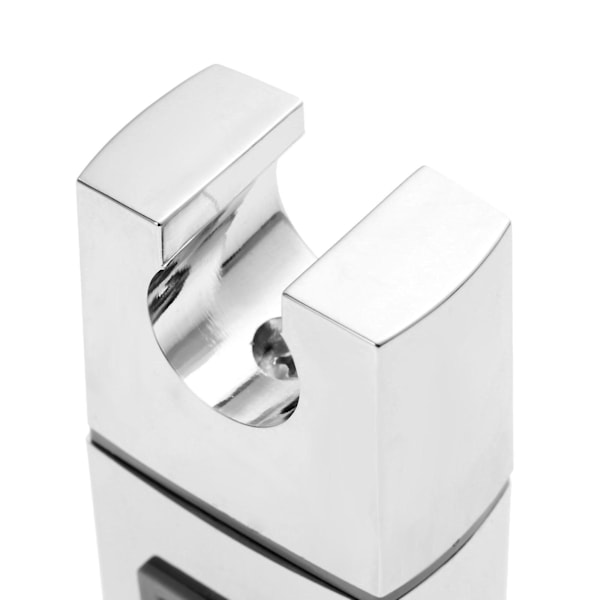 Glidande duschhuvudhållare för stång - 18 x 30 mm - rektangulär, fyrkantig utbytbar handduschhållare, ABS krom duschhuvudhållare för badrum