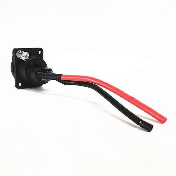 Batteriladerport 3-pinners inline-kontakt Jack Socket for Scooter E-rullestol Hode Rund Tre-hulls Ladeport Utgave C
