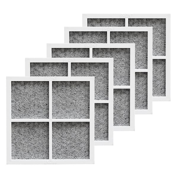 5-pack Kylskåpsluftfilter för LG LT120F, Ersättningsluftfilter gray  white