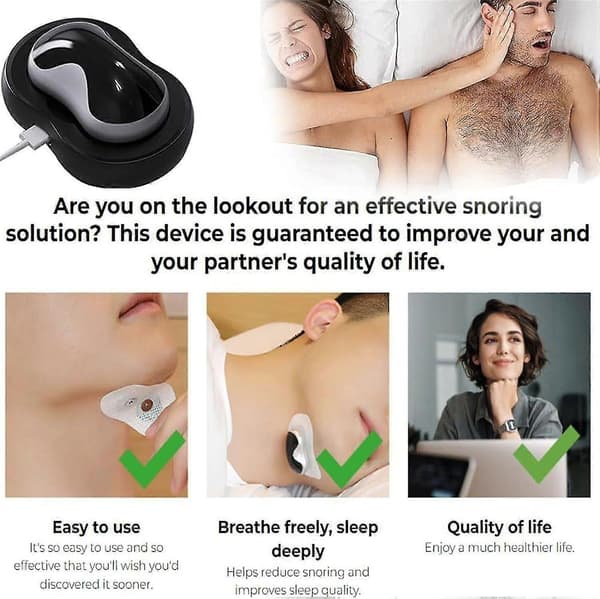 Snortium Pro - Kannettava Snortium Anti Ce,hold Snore ceasing device