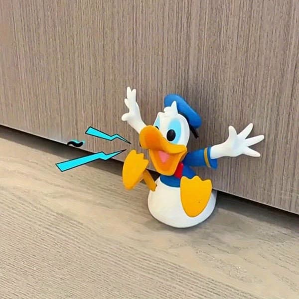 Offisiell Mikke Mus Dørstopper, Klassisk Design med Base Donald Duck