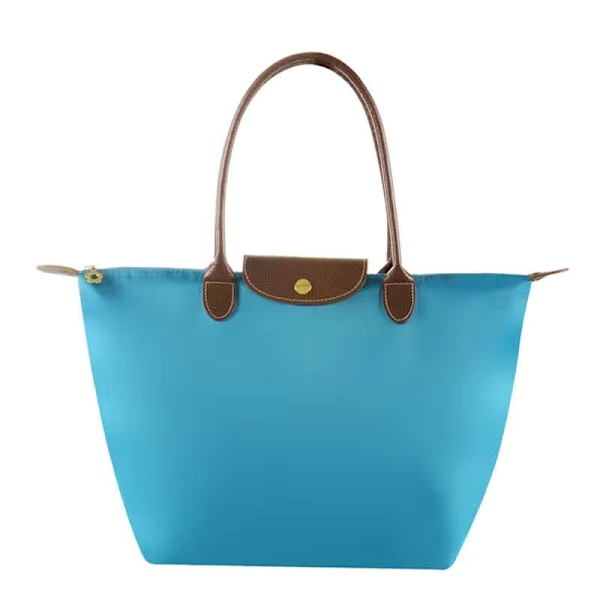 Nye Longchamp Le Pliage Tasker til Kvinder ZX Aqua Blå 2 Aqua Blå Aqua Blå Vattenblå M