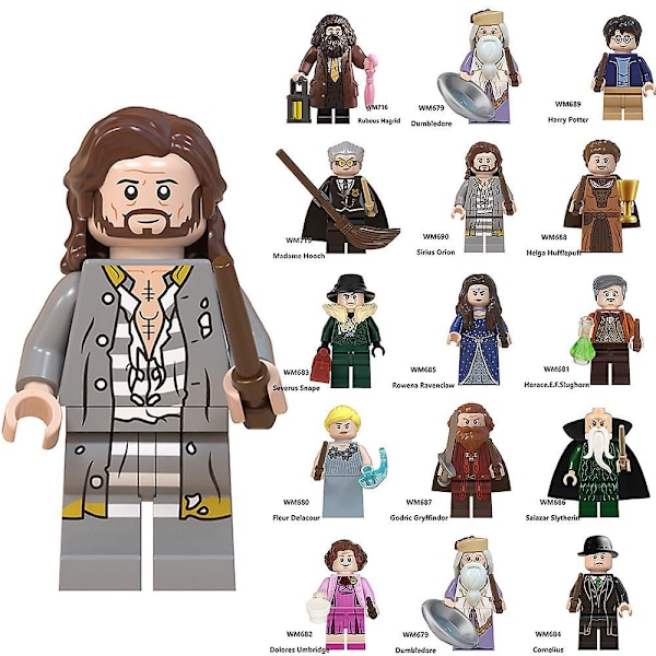 14-delars Harry Potter Figur Monterade Mini Byggklossar Actionfigurer Leksaker För Barn Present
