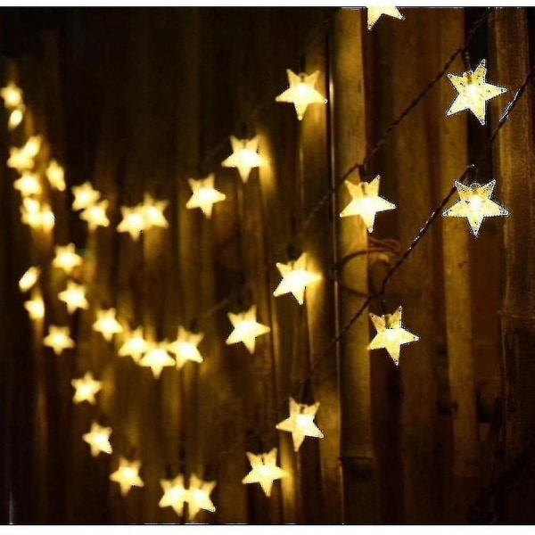 Solar Star String Lights Solar Powered Twinkle Light Juldekor