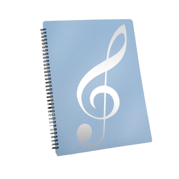 Nodeholder, 60 siders kapacitet, nodemappe/-holder, passer til Letter Size A4, skrivbar & De